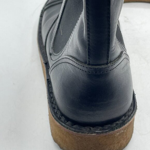 Swedish Hasbeens Women's Leather Crepe Sole Chelsea Boots Size Eu 41 Us 10 Italy - Picture 10 of 10